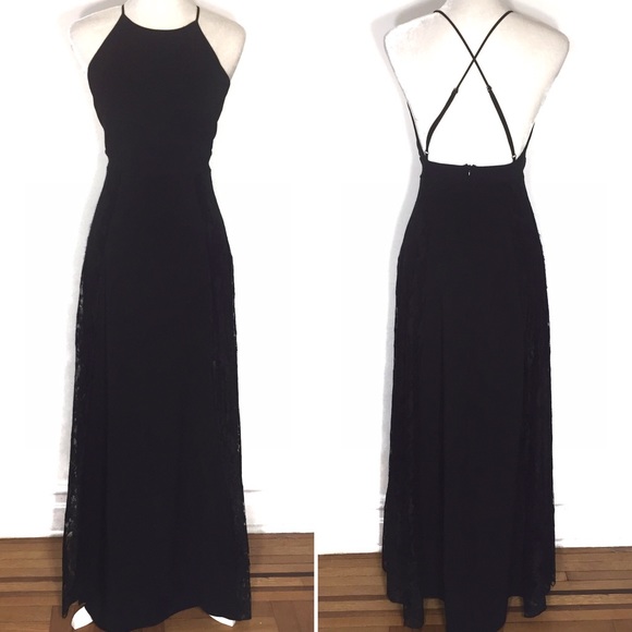 Lulus Dresses & Skirts - Lulu's • lace panel backless maxi dress